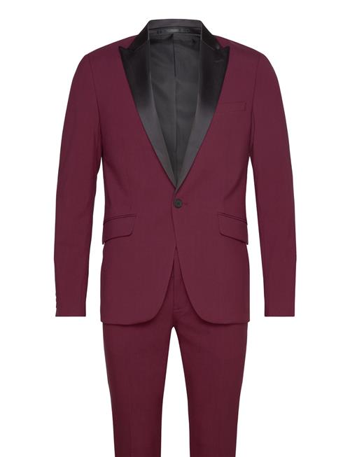 Lindbergh Responsibly Made Stretch Tuxedo Sui Lindbergh Burgundy