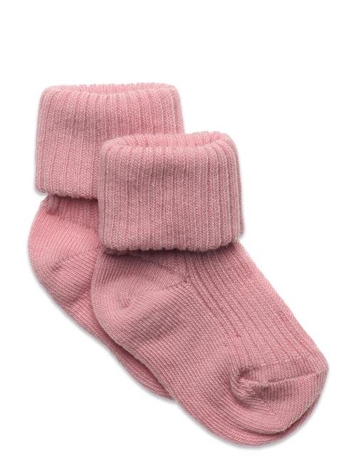 mp Denmark Cotton Rib Baby Socks Mp Denmark Pink