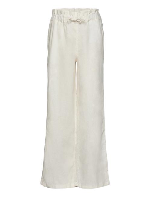 Kids Only Kogcaro Pb Wide Linen Bl Pant Pnt Kids Only Cream