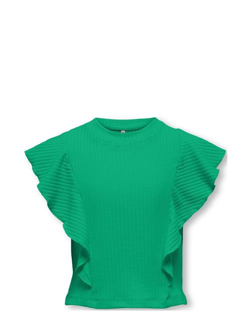 Kids Only Kognella S/L Short Ruffle Top Jrs Kids Only Green