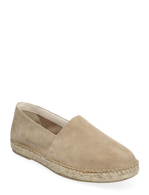 Se Selected Homme Slhajo New Suede Espadrilles B Selected Homme Beige ved Booztlet