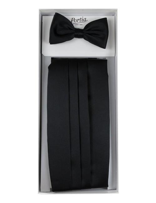 Portia 1924 Polyester Cummerbund Set Portia 1924 Black