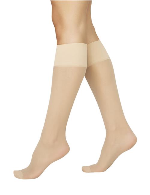 2-Pack Elin Premium Knee-Highs Swedish Stockings Beige