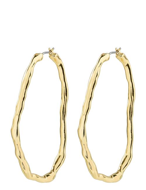 Pilgrim Light Recycled Large Hoops Pilgrim Gold