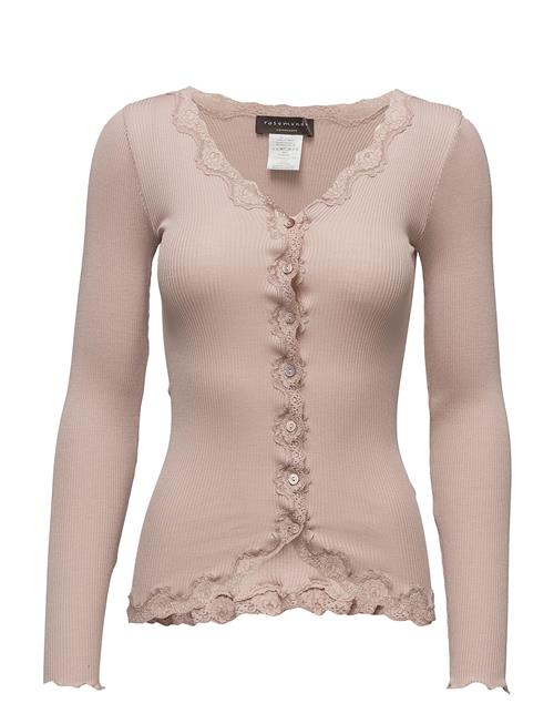 Se Rosemunde Rwbabette Ls V-Neck Regular Lace Ca Rosemunde Pink ved Booztlet