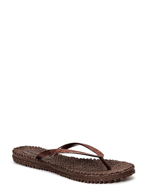 Se Ilse Jacobsen Flip Flop With Glitter Ilse Jacobsen Brown ved Booztlet