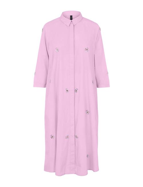 YAS Yascrystal 3/4 Midi Dress S. - Ex YAS Pink