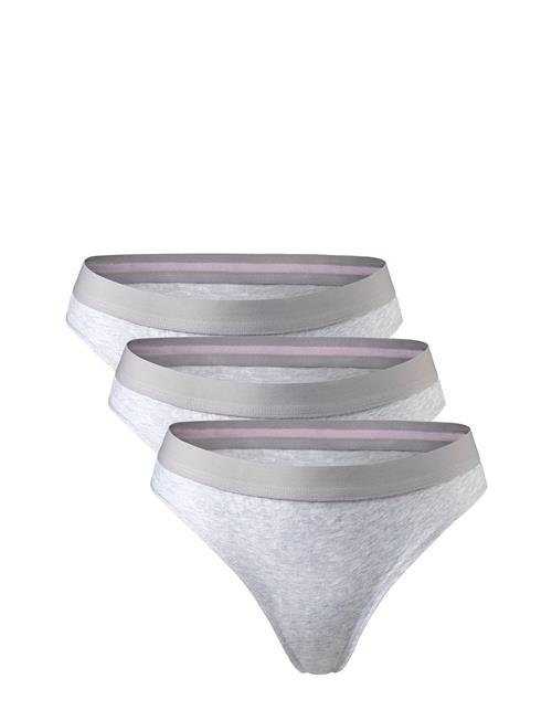 Organic Cotton Thong 3-Pack Danish Endurance Grey