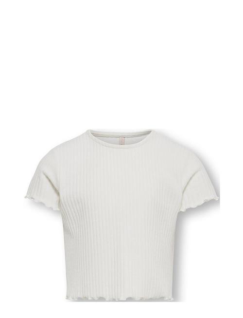 Se Kids Only Kognella S/S O-Neck Top Noos Jrs Kids Only White ved Booztlet