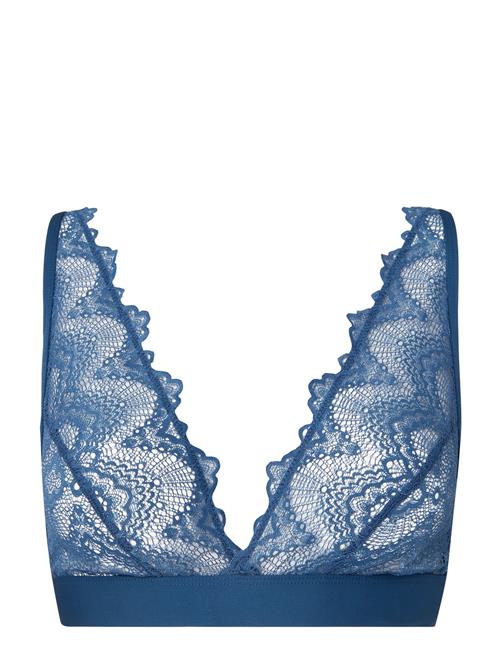 Understatement Underwear Stormy Sky Plunge Bralette Understatement Underwear Blue