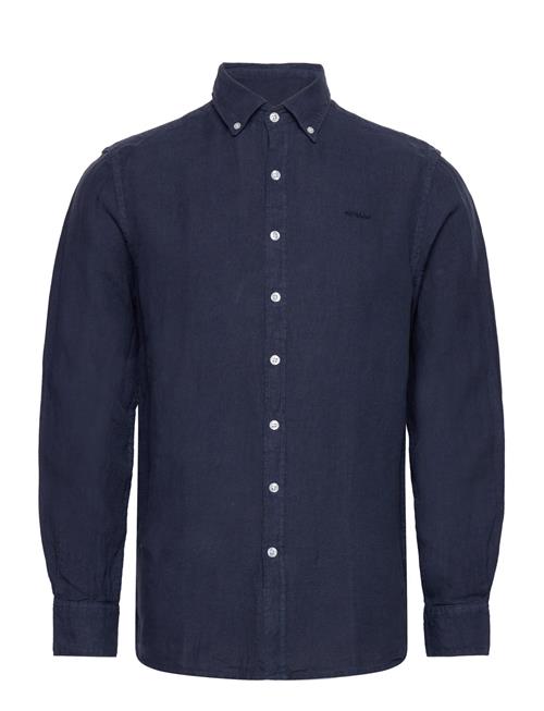 Linen Shirt Sebago Navy