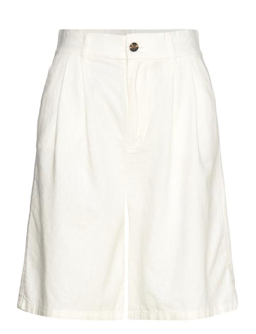 ONLY Onlcaro Hw Wide Linen Bl Shorts Cc Tlr ONLY Cream