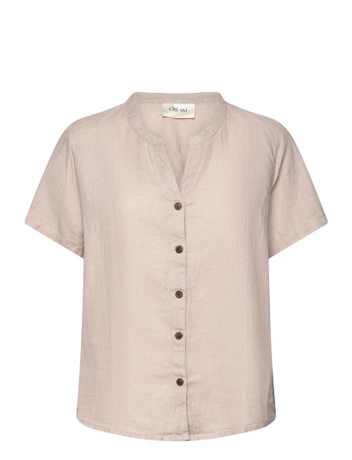 Cream Crbellis Linen Shirt Cream Beige