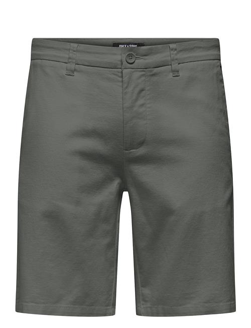 ONLY & SONS Onsmark 0011 Cotton Linen Shorts Noos ONLY & SONS Grey