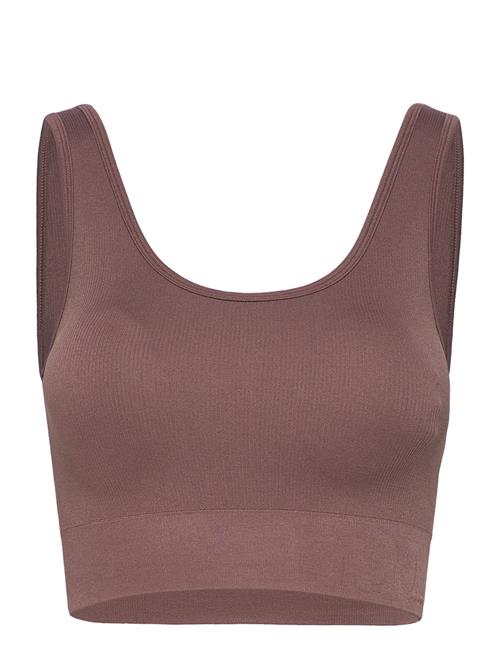 Se Moonchild Yoga Wear Soft Rib Seamless Crop Top Moonchild Yoga Wear Brown ved Booztlet