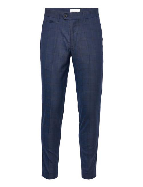 Checked Stretch Club Pants Lindbergh Navy