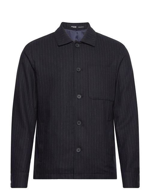 Selected Homme Slhreg-Ayr Pinstriped Hybrid Blz B Selected Homme Navy