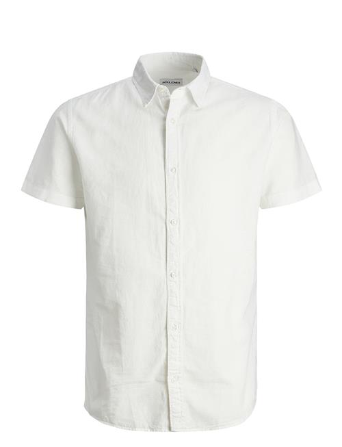 Jack & Jones Jjelinen Blend Shirt Ss Sn Jnr Jack & J S White