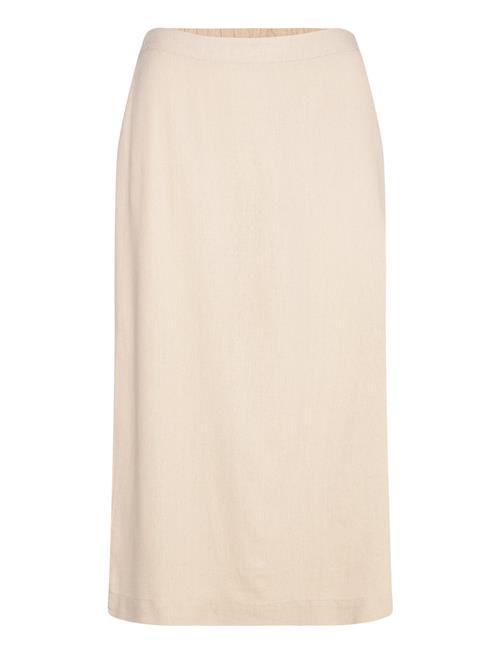 Vero Moda Vmmymilo Hw 7/8 Skirt Wvn Ga Vero Moda Beige