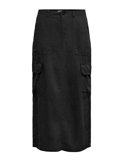 ONLY Onlmalfy-Caro Linen Long Skirt Pnt ONLY Black