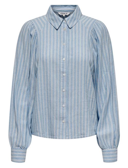 Onlcaro L/S Linen Bl Puff Shirt Cc Pnt ONLY Blue