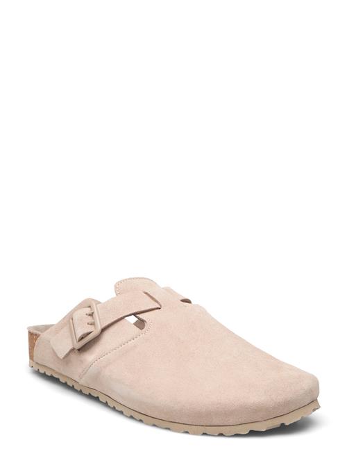 Se Jack & Jones Jfwlouis Suede Mule Jack & J S Cream ved Booztlet