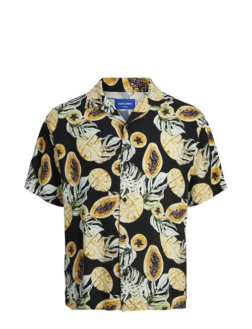 Jack & Jones Jorluke Tampa Aop Shirt Ss Sn Jack & J S Black