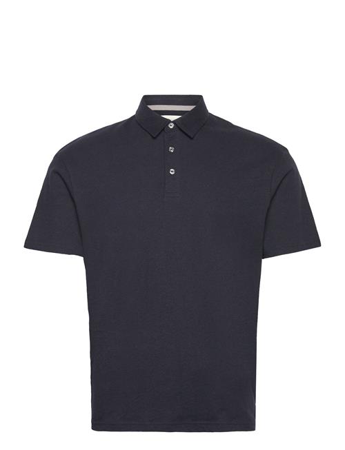 Jack & Jones Jprcc Soft Linen Blend Ss Polo Jack & J S Navy