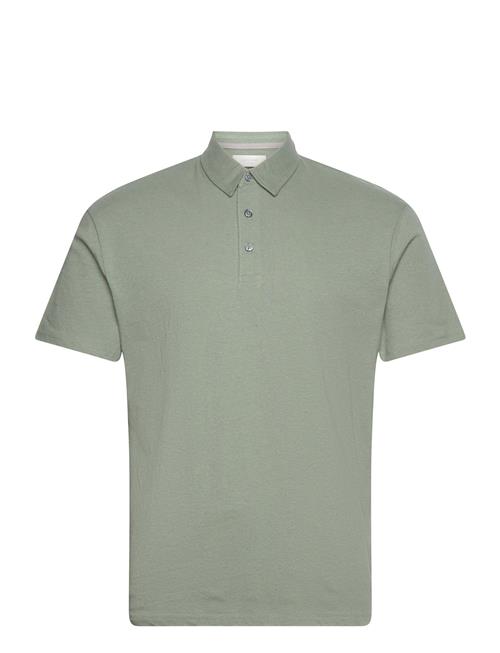 Se Jack & Jones Jprcc Soft Linen Blend Ss Polo Jack & J S Green ved Booztlet