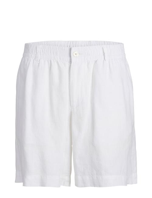 Jack & Jones Jpstbill Lawrence Linen Shorts Mid Sn Jack & J S White