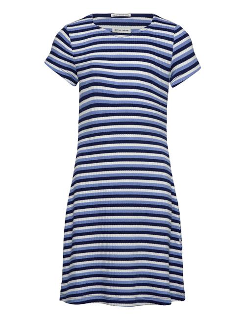 Tom Tailor Striped Rib Dress Tom Tailor Blue