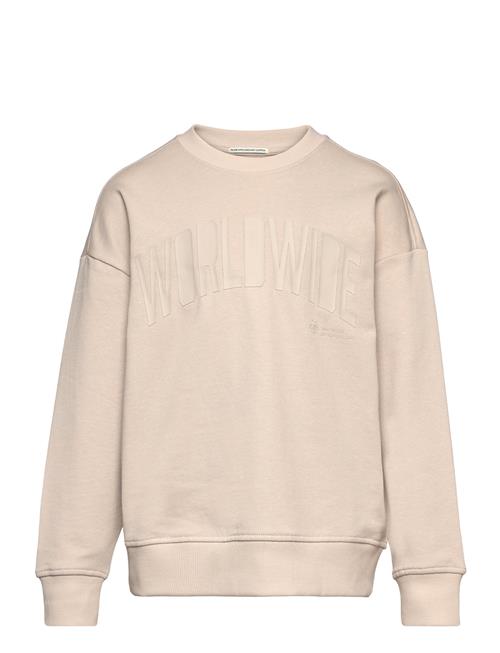 Se Tom Tailor Over Printed Sweatshirt Tom Tailor Beige ved Booztlet