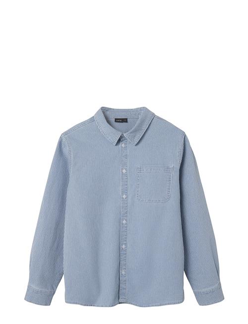 LMTD Nlnnicky Twi Ls Overshirt LMTD Blue