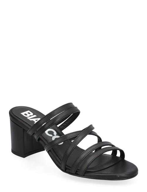 Biabelle High Heeled Mule Smooth Leather Bianco Black