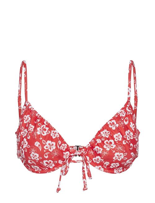 Pieces Pcanna Bikini Cup Bra Top Sww Bc Pieces Red