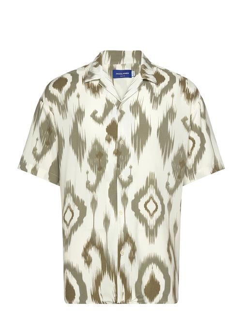 Jack & Jones Jorjeff Gallery Aop Resort Shirt Ss Smu Jack & J S Cream