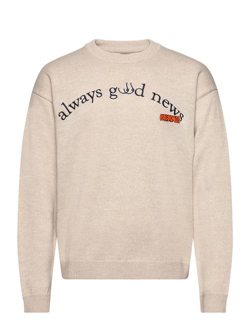 Se Pas De Mer Good News Jumper Pas De Mer Beige ved Booztlet