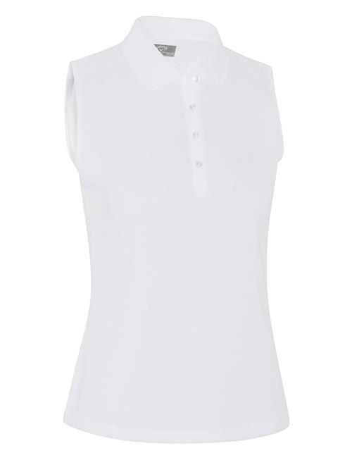 Callaway Sl Ess Solid Knit Polo Callaway White