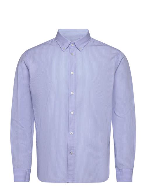 Mango Regular-Fit Cotton Striped Shirt Mango Blue