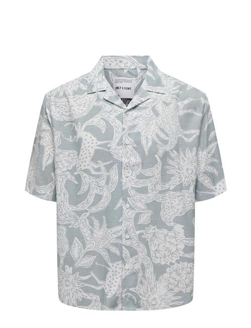 Onsden Life Rlx Ss Graphic Aop Shirt ONLY & SONS Blue