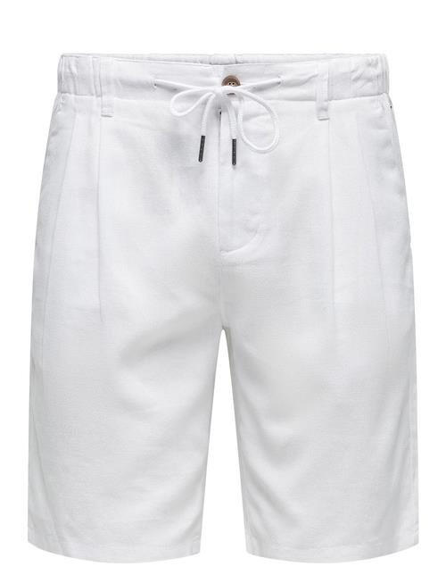 ONLY & SONS Onsleo Linen Mix 0048 Shorts ONLY & SONS White