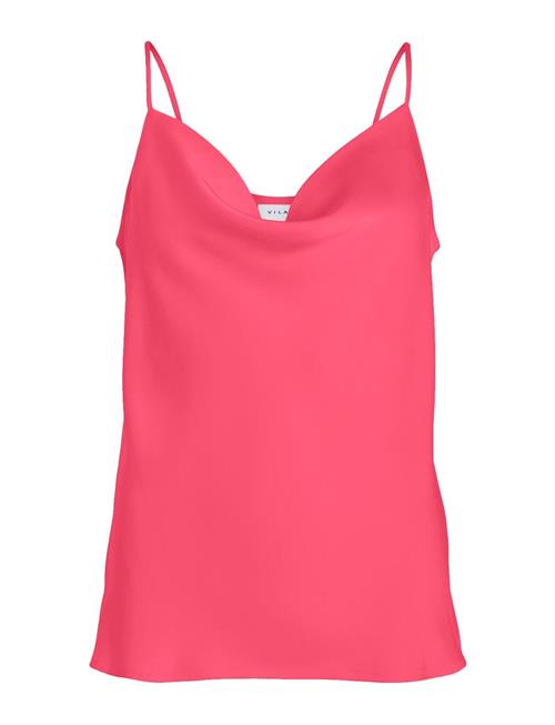 Se Vila Viravenna S/L Singlet Strap Top/Dc Vila Pink ved Booztlet