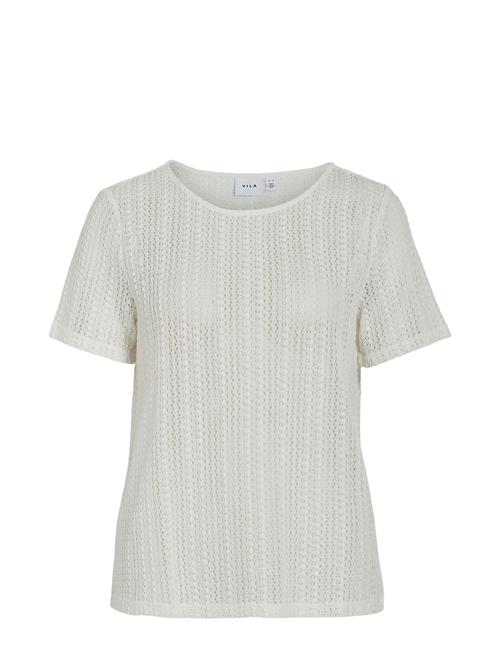 Vigardea O-Neck S/S Top Vila Cream