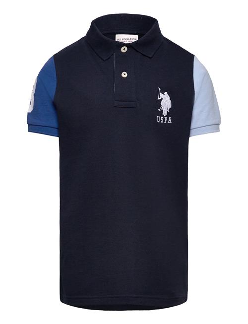 U.S. Polo Assn. Player 3 Colour Block Pique Polo U.S. Polo Assn. Blue