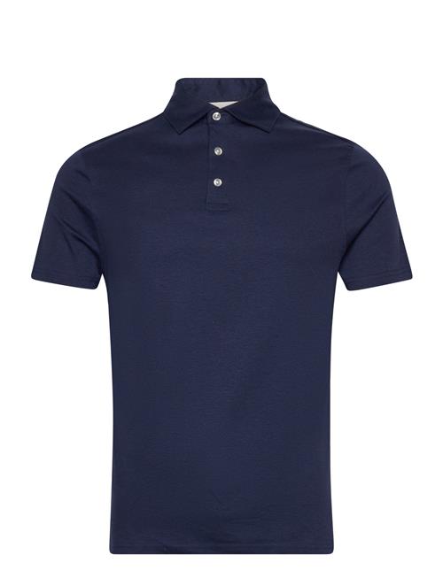 Se Bruun & Stengade Bs Cayo Regular Fit Polo Shirt Bruun & Stengade Blue ved Booztlet