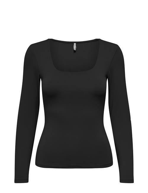 Se ONLY Onlea L/S 2-Way Deep Neck Top Jrs Noos ONLY Black ved Booztlet