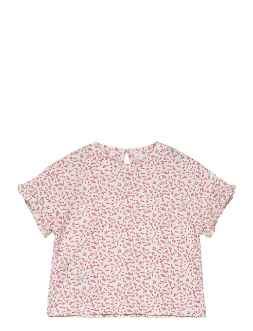 Se Mango Floral Short-Sleeved T-Shirt Mango Patterned ved Booztlet