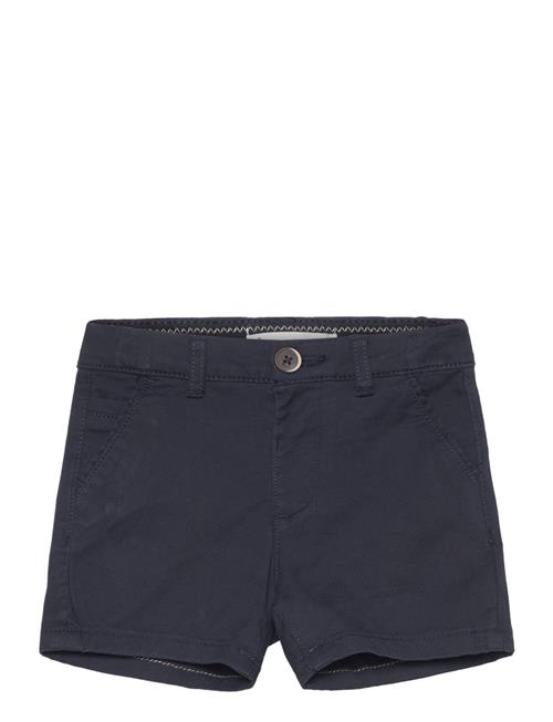 Slim-Fit Chino Cotton Bermuda Shorts Mango Navy