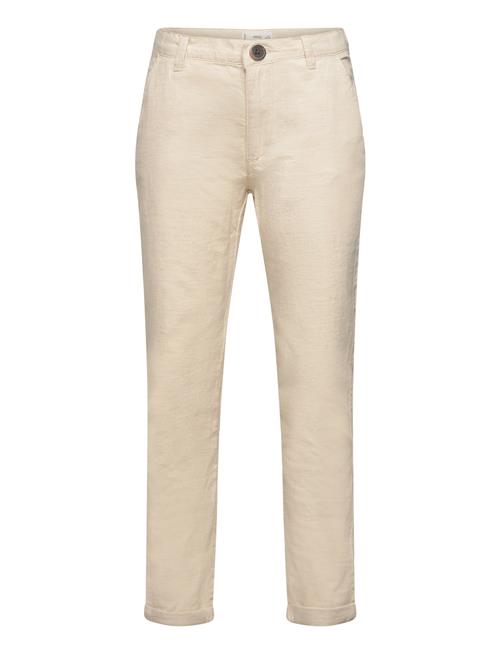 Linen Chino Trousers Mango Beige