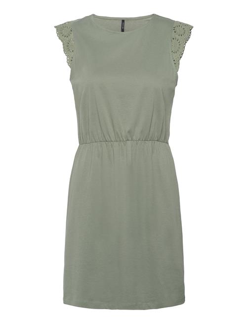 Vero Moda Vmemily Sl Gathering Dress Jrs Noos Vero Moda Green